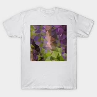 Palatinate Purple Abstract Low Polygon Background T-Shirt